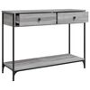 vidaXL Τραπέζι Κονσόλα Γκρι Sonoma 100x34,5x75 εκ. Επεξεργασμένο Ξύλο