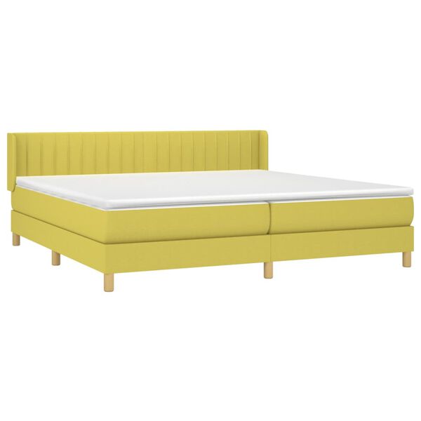 vidaXL &Kappa;&rho;&epsilon;&beta;ά&tau;&iota; Boxspring &mu;&epsilon; &Sigma;&tau;&rho;ώ&mu;&alpha; &Pi;&rho;ά&sigma;&iota;&nu;&omicron; 200x200 &epsilon;&kappa;. &Upsilon;&phi;&alpha;&sigma;&mu;ά&tau;&iota;&nu;&omicron;