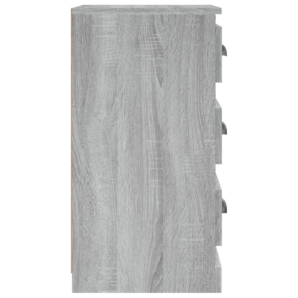 vidaXL Συρταριέρα Γκρι Sonoma 36 x 35,5 x 67,5 εκ. Επεξεργασμένο Ξύλο