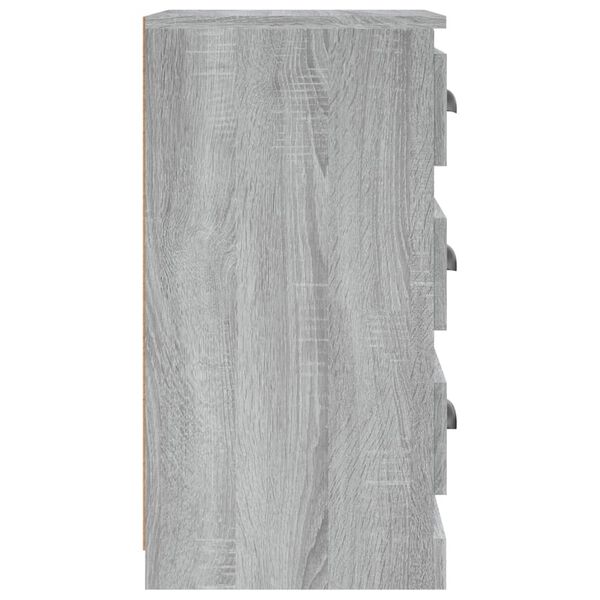 vidaXL Συρταριέρα Γκρι Sonoma 36 x 35,5 x 67,5 εκ. Επεξεργασμένο Ξύλο
