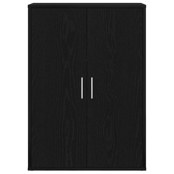 vidaXL Πλαϊνό γραφείο Μαύρη Οξυά 60 x 31 x 84 εκ. Επεξεργασμένο ξύλο