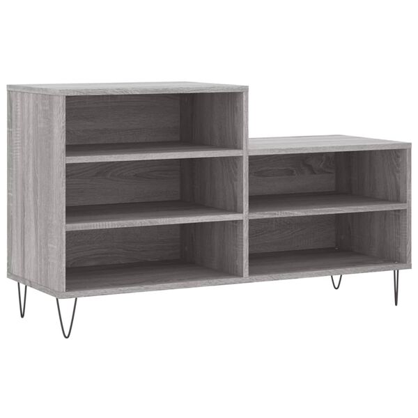 vidaXL Παπουτσοθήκη Γκρι Sonoma 102x36x60 εκ. από Επεξεργασμένο Ξύλο