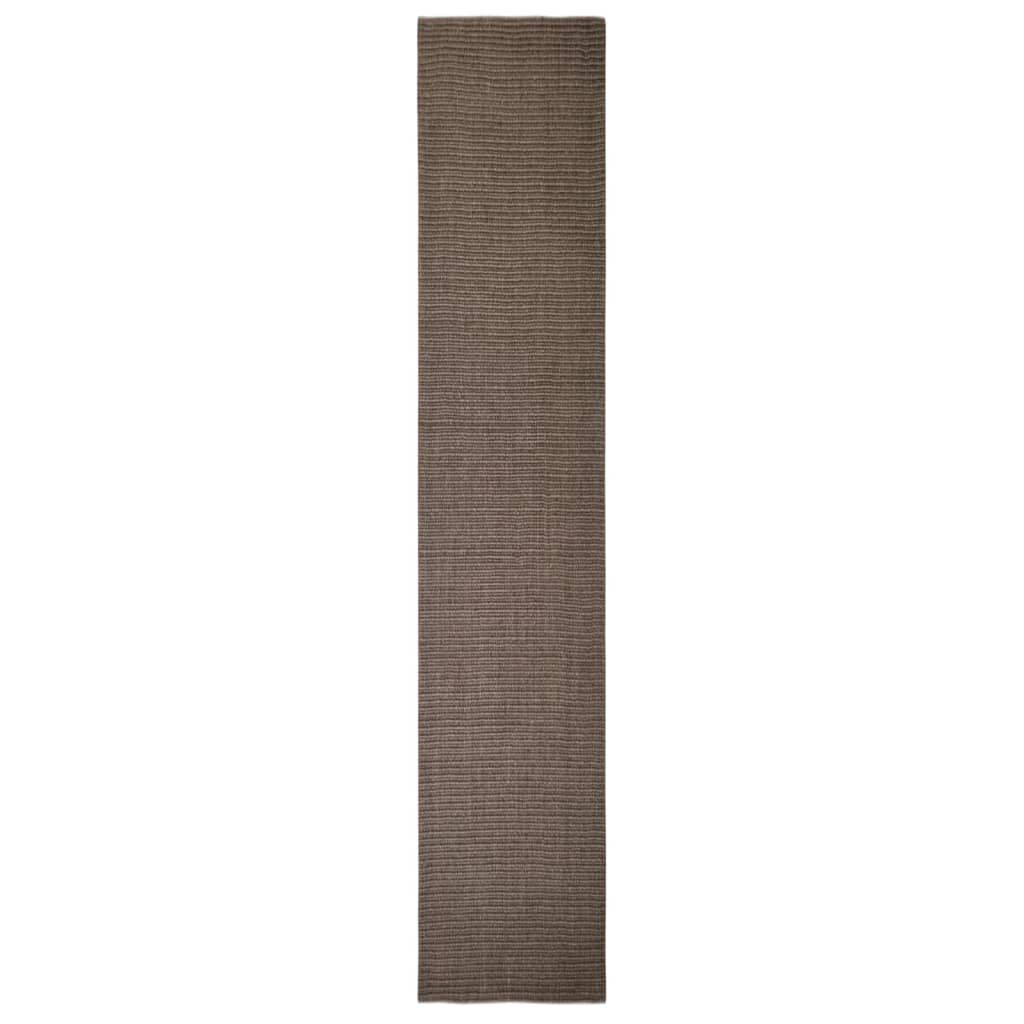 vidaXL Χαλί για Στύλο Ξυσίματος Καφέ 66 x 350 εκ. από Σιζάλ
