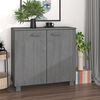 vidaXL Ντουλάπι HAMAR Σκ. Γκρι 85 x 35 x 80 εκ. από Μασίφ Ξύλο Πεύκου