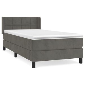 vidaXL &Kappa;&rho;&epsilon;&beta;ά&tau;&iota; Boxspring &mu;&epsilon; &Sigma;&tau;&rho;ώ&mu;&alpha; &Sigma;&kappa;&omicron;ύ&rho;&omicron; &Gamma;&kappa;&rho;&iota; 90x200 &epsilon;&kappa;. &Beta;&epsilon;&lambda;&omicron;ύ&delta;&iota;&nu;&omicron;