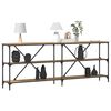 vidaXL Τραπέζι κονσόλας με ράφι Άλλο artisan δρυς 200 x 30 x 75 εκ.
