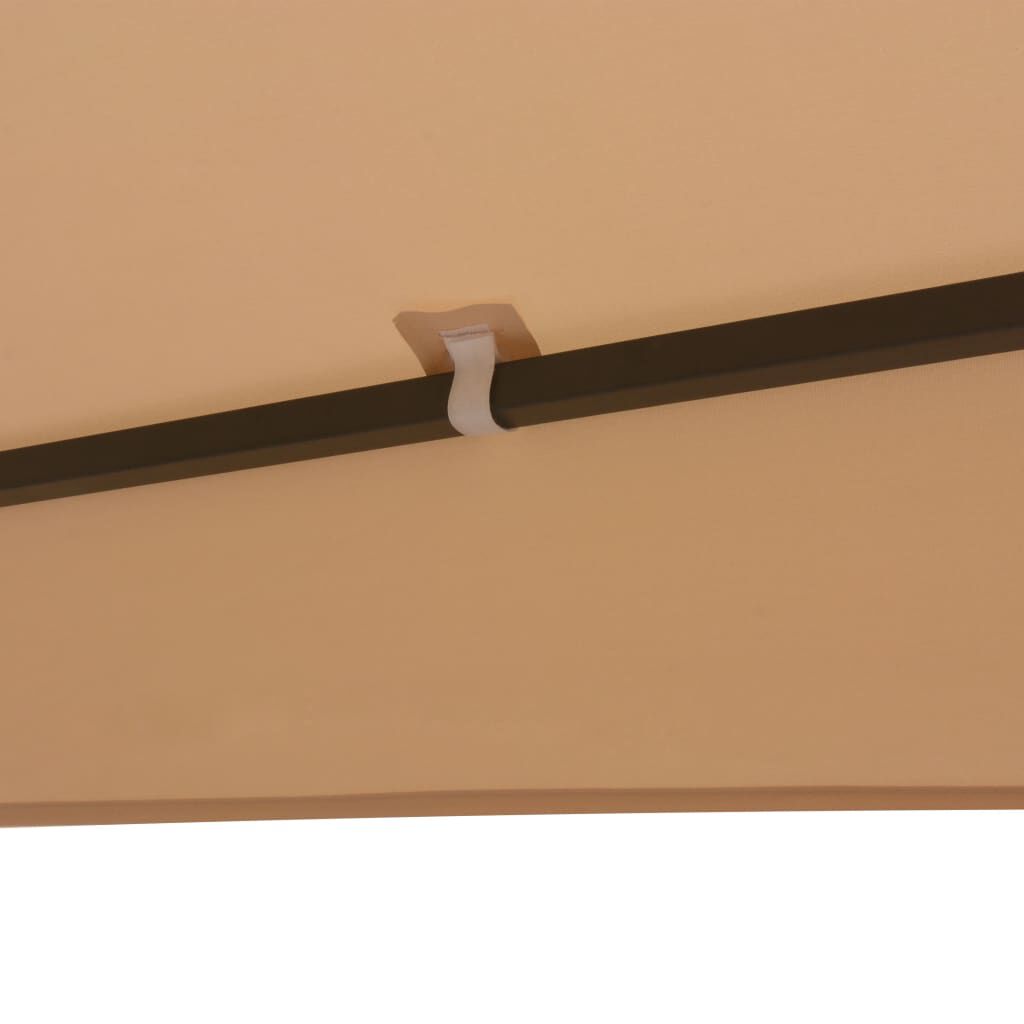 vidaXL Κιόσκι/Τέντα Κήπου Εξαγωνικό Μπεζ 323 x 265 εκ.
