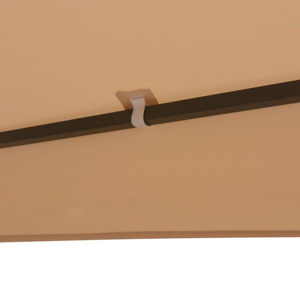 vidaXL Κιόσκι/Τέντα Κήπου Εξαγωνικό Μπεζ 323 x 265 εκ.