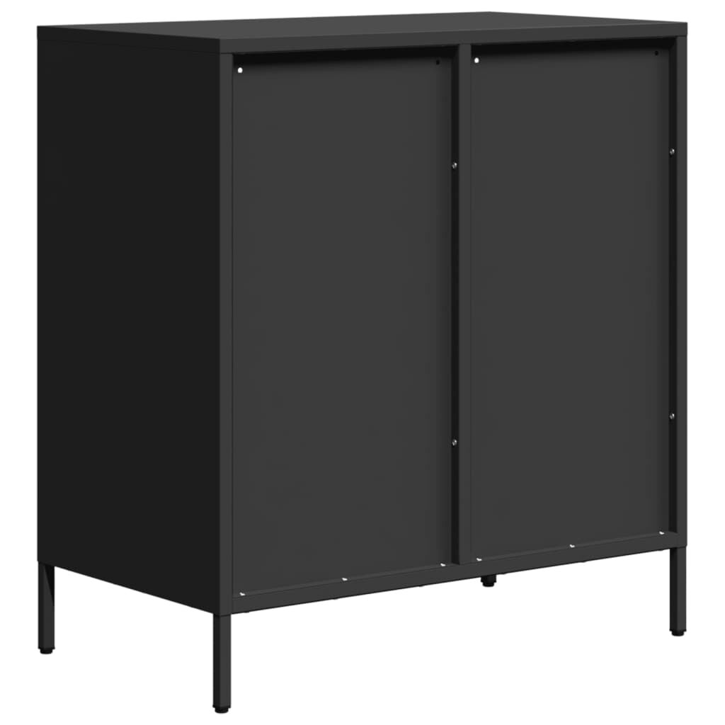 vidaXL Ντουλάπι Μαύρο 68x39x73,5 εκ. από Χάλυβα Ψυχρής Έλασης