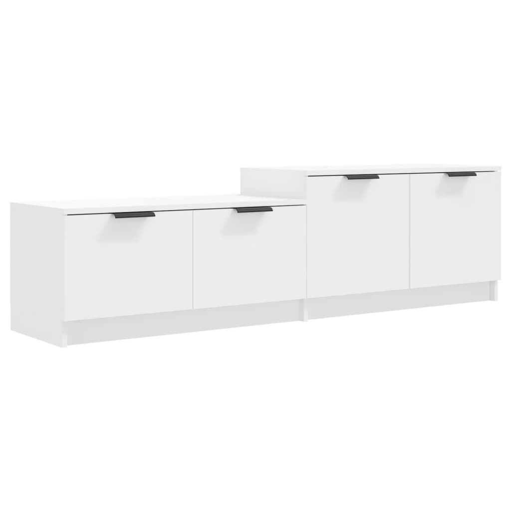 vidaXL Έπιπλο Τηλεόρασης Λευκό 158,5x36x45 εκ. Επεξεργασμένο Ξύλο