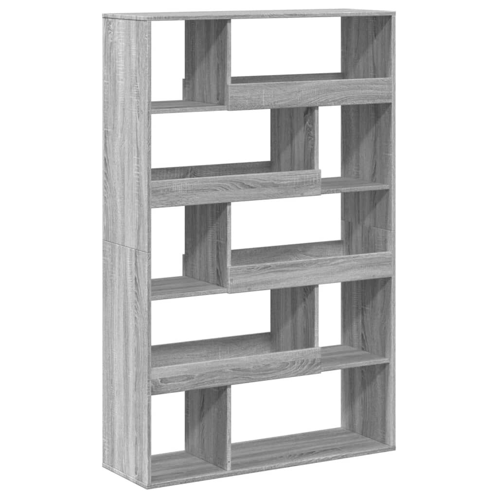 vidaXL Βιβλιοθήκη Γκρι Sonoma 100x33x156,5 εκ. από Επεξεργ. Ξύλο
