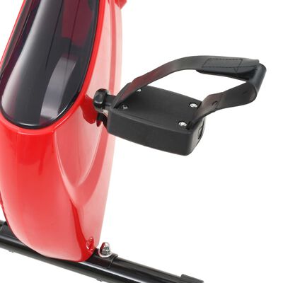 vidaXL Ποδήλατο Γυμναστικής X-Bike Μαγνητικό Μαύρο/Κόκκινο Μέτρ.Παλμών