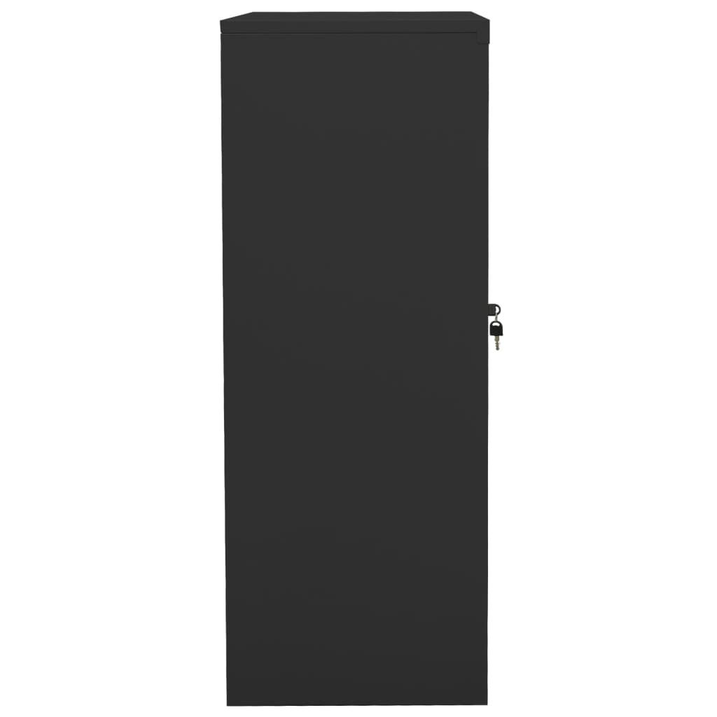 vidaXL Ντουλάπα Γραφείου 90 x 40 x 105 εκ. Ανθρακί Ατσάλινη