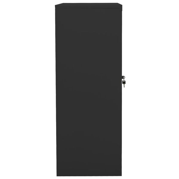 vidaXL Ντουλάπα Γραφείου 90 x 40 x 105 εκ. Ανθρακί Ατσάλινη