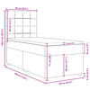 vidaXL &Kappa;&rho;&epsilon;&beta;ά&tau;&iota; Boxspring &mu;&epsilon; &Sigma;&tau;&rho;ώ&mu;&alpha; Taupe 90x190 &epsilon;&kappa;.&Upsilon;&phi;&alpha;&sigma;&mu;ά&tau;&iota;&nu;&omicron;