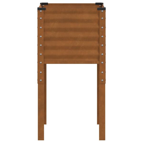 vidaXL Ζαρντινιέρα 45x45x88 εκ. Ατσάλι Σκληρυθέν στον Αέρα