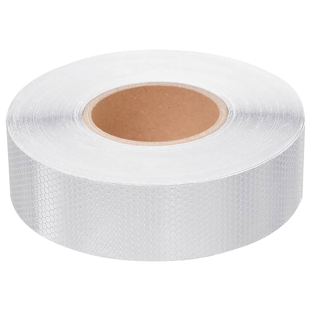 vidaXL Ταινία Ανακλαστική Λευκή 5 εκ. x 50 μ. από PVC