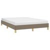 vidaXL Σκελετός Κρεβατιού Χωρίς Στρώμα Taupe 160x200 εκ. Υφασμάτινο