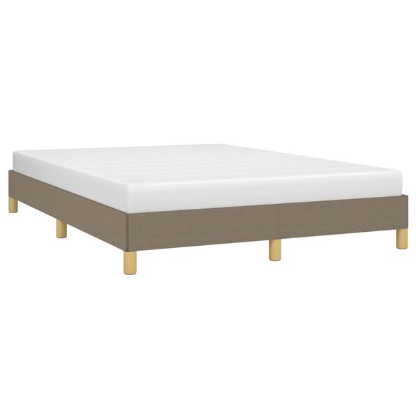 vidaXL Σκελετός Κρεβατιού Χωρίς Στρώμα Taupe 160x200 εκ. Υφασμάτινο