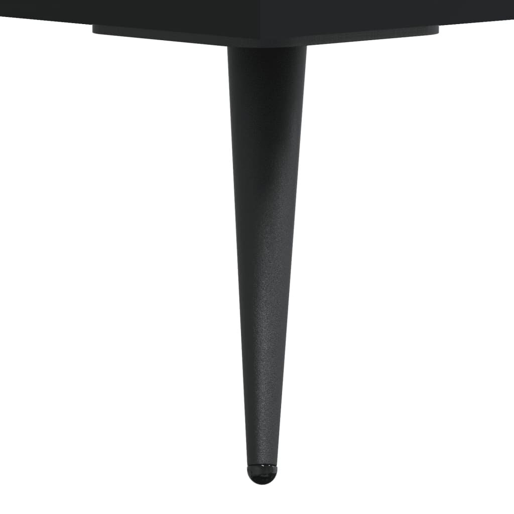 vidaXL Κομοδίνα 2 τεμ. Μαύρα 40 x 35 x 47,5 εκ. από Επεξεργασμένο Ξύλο