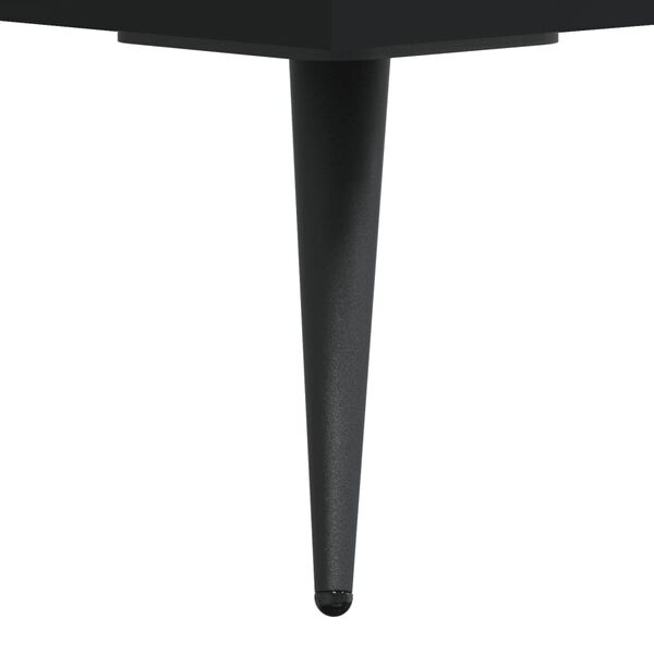 vidaXL Κομοδίνα 2 τεμ. Μαύρα 40 x 35 x 47,5 εκ. από Επεξεργασμένο Ξύλο