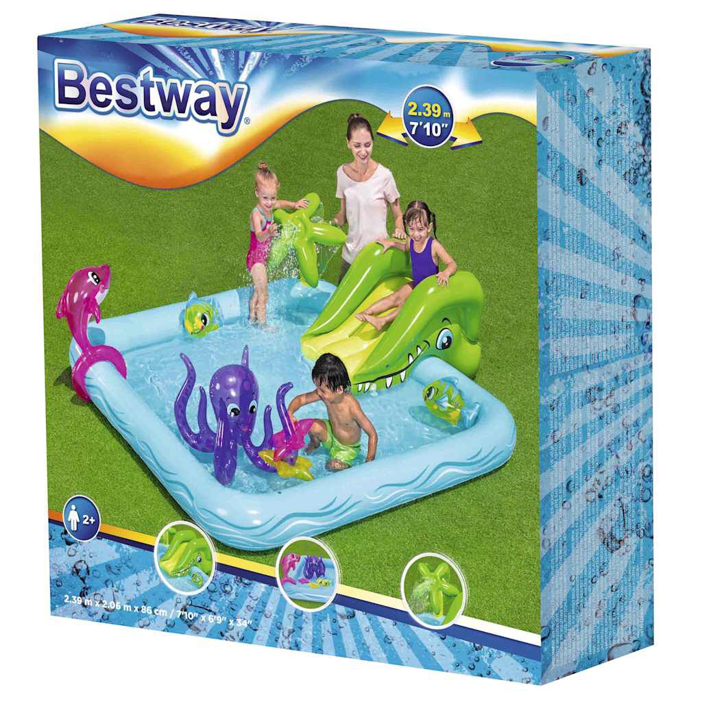 Bestway Πισίνα Φουσκωτή Παιδότοπος 239 x 206 x 86 εκ.