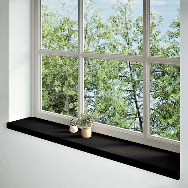 vidaXL Περβάζια παραθύρων 2 τεμ. Σκ. Καφέ 140x30x2εκ. Μασίφ Ξύλο Δρυός