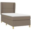 vidaXL &Kappa;&rho;&epsilon;&beta;ά&tau;&iota; Boxspring &mu;&epsilon; &Sigma;&tau;&rho;ώ&mu;&alpha; Taupe 90x200 &epsilon;&kappa;. &Upsilon;&phi;&alpha;&sigma;&mu;ά&tau;&iota;&nu;&omicron;