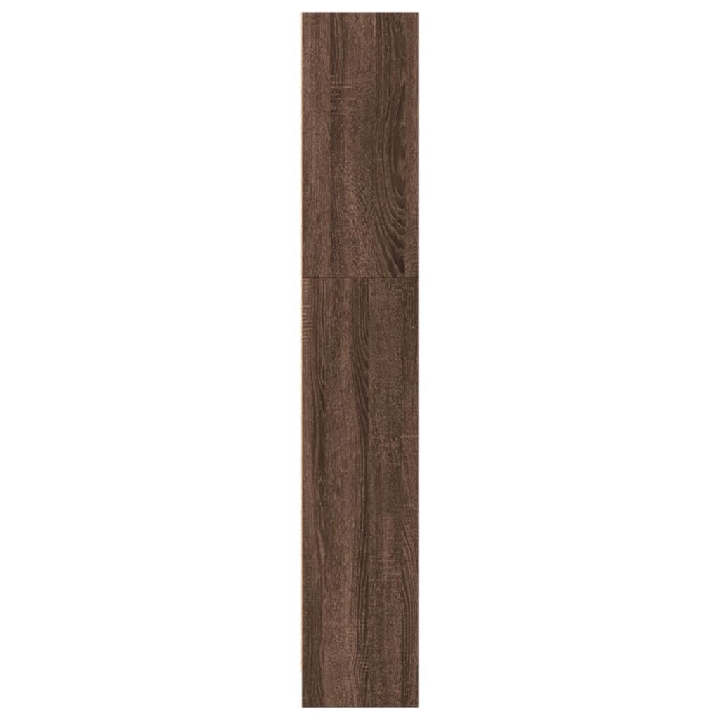 vidaXL Βιβλιοθήκη Καφέ Δρυς 40x24x143 εκ. από Επεξεργασμένο Ξύλο