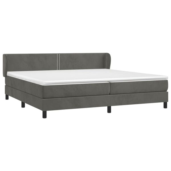 vidaXL &Kappa;&rho;&epsilon;&beta;ά&tau;&iota; Boxspring &mu;&epsilon; &Sigma;&tau;&rho;ώ&mu;&alpha; &Sigma;&kappa;&omicron;ύ&rho;&omicron; &Gamma;&kappa;&rho;&iota; 200x200 &epsilon;&kappa;. &Beta;&epsilon;&lambda;&omicron;ύ&delta;&iota;&nu;&omicron;