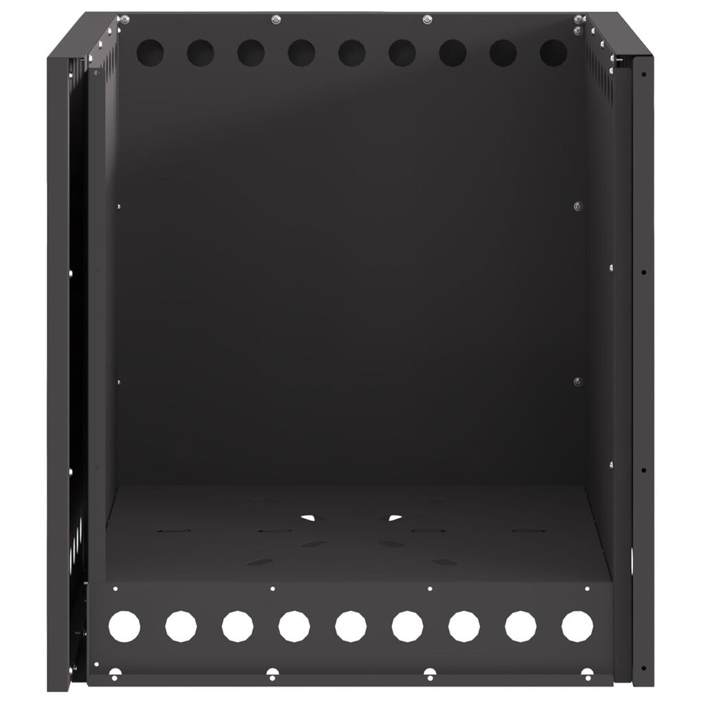 vidaXL Συγκεντρωτής Καπνού Τετράγωνος Μαύρος 48x48x50 εκ Ατσάλι