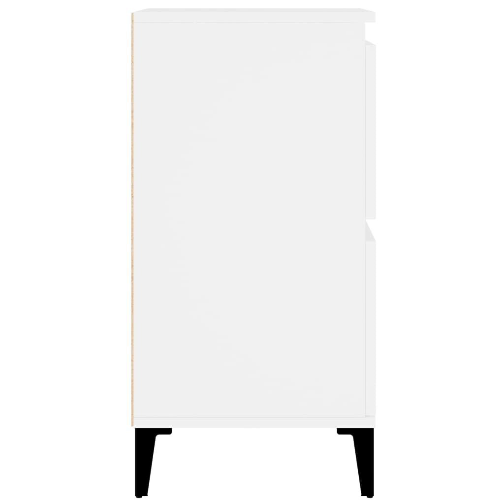 vidaXL Ντουλάπια 2 τεμ. Λευκά 60 x 35 x 70 εκ. από Επεξεργασμένο Ξύλο