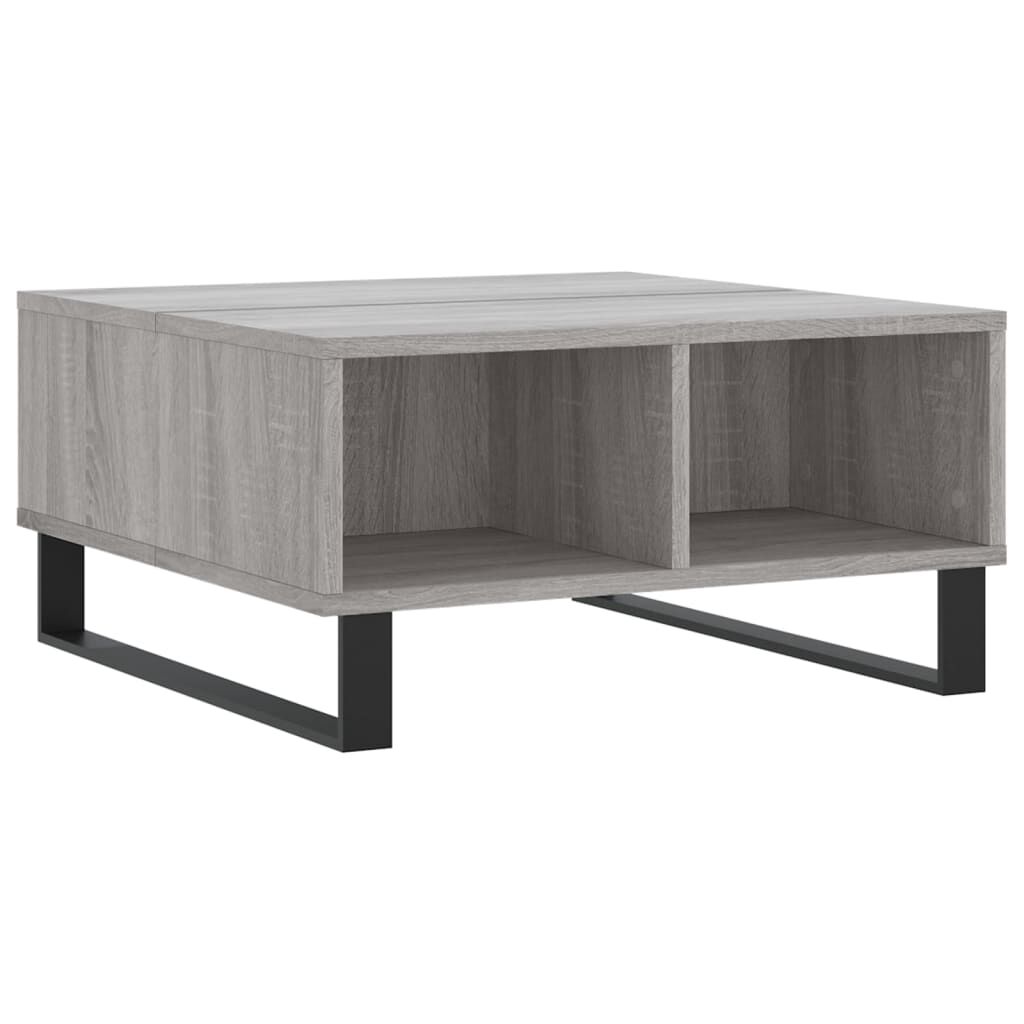 vidaXL Τραπεζάκι Σαλονιού Γκρι Sonoma 60x60x30 εκ. Επεξεργασμένο Ξύλο