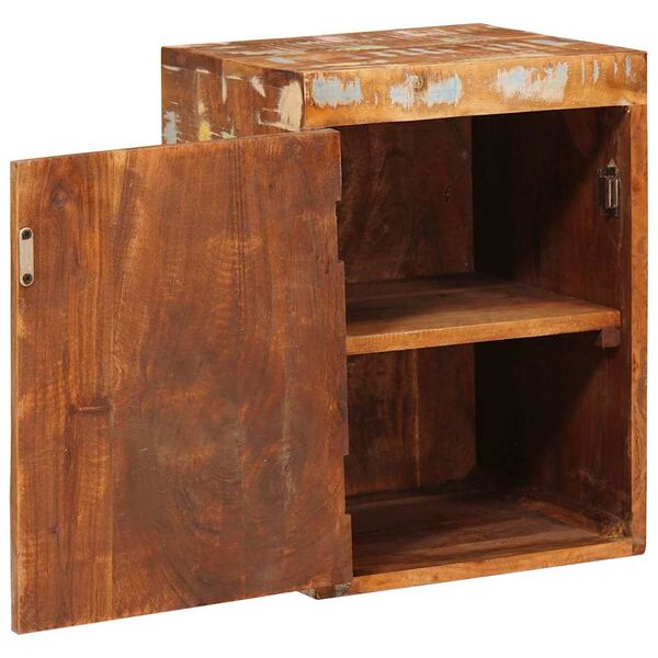 vidaXL Κομοδίνο 2 pcs Καφέ 35 x 33 x 48 εκ Ανακτημένο Στερεό Ξύλο
