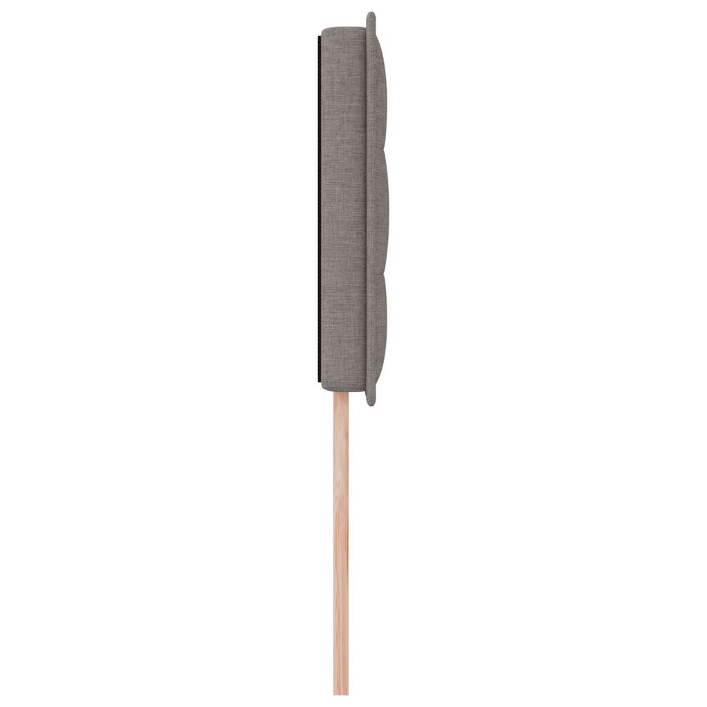 vidaXL LED κεφαλάρι με φώτα λωρίδας LED Επιτοίχιο Taupe 100 cm ύφασμα
