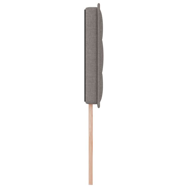 vidaXL LED κεφαλάρι με φώτα λωρίδας LED Επιτοίχιο Taupe 100 cm ύφασμα