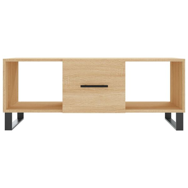 vidaXL Τραπεζάκι Σαλονιού Sonoma Δρυς 102x50x40 εκ. από Επεξεργ. Ξύλο