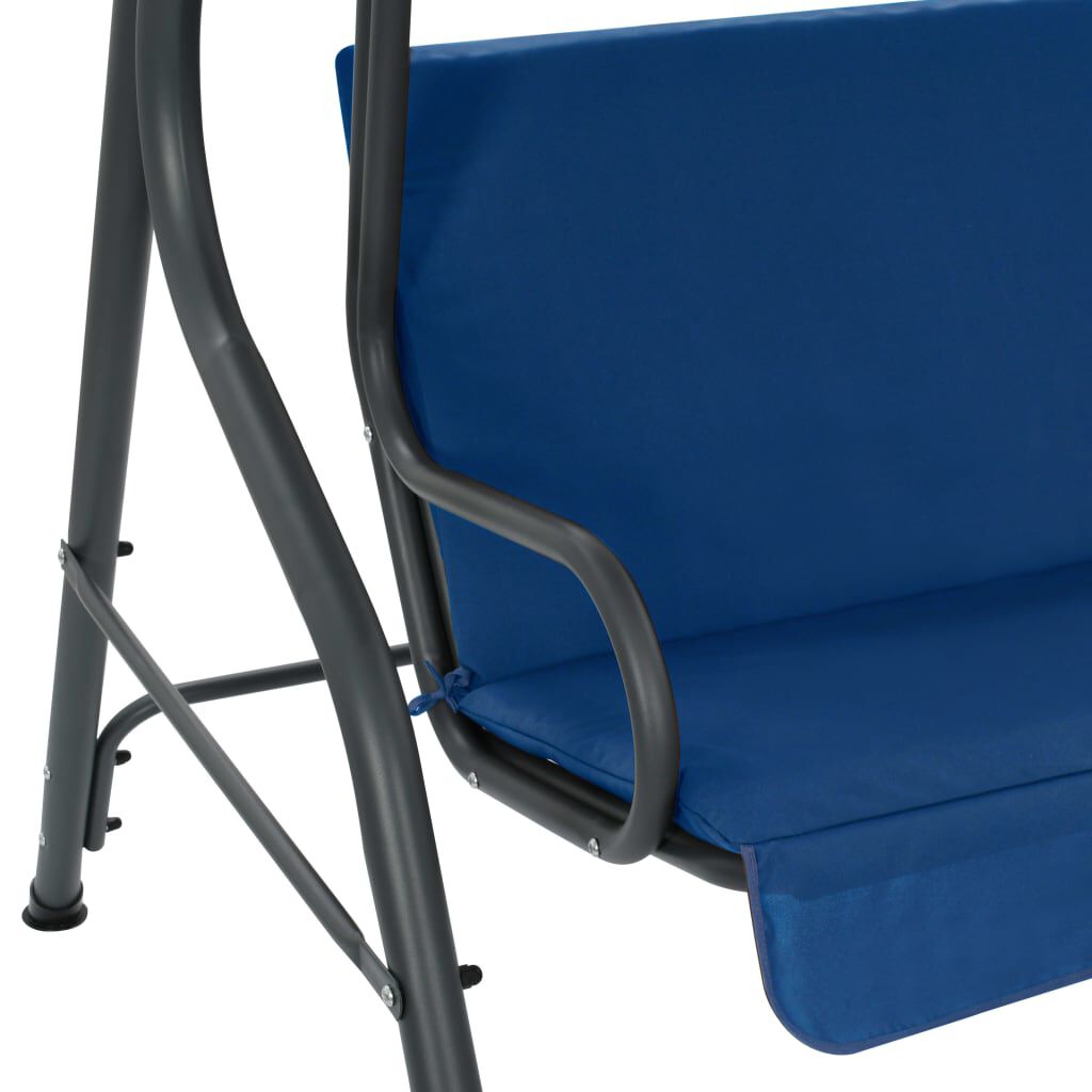 vidaXL Παγκάκι Κούνια Κήπου Σκούρο Μπλε 170 x 110 x 153 εκ. Υφασμάτινο