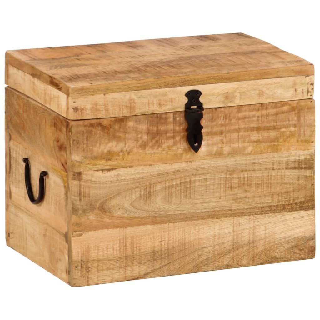 vidaXL Μπαούλο Αποθήκευσης 39 x 28 x 31 εκ. από Μασίφ Ξύλο Μάνγκο
