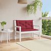 vidaXL Μαξιλάρι Πάγκου Κήπου Μπορντό 100x(50+50)x7 εκ. Ύφασμα Oxford