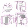 vidaXL Σετ Επίπλων Μπάνιου με ράφι 3 pcs Sonoma Δρυς 39.5 x 36 x 88 εκ