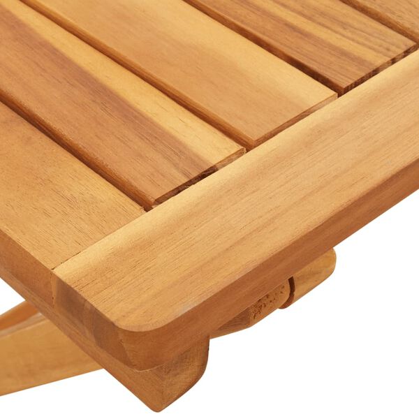 vidaXL Τραπέζι Κήπου Πτυσσόμενο 50 x 50 x 50 εκ. Μασίφ Ξύλο Ακακίας