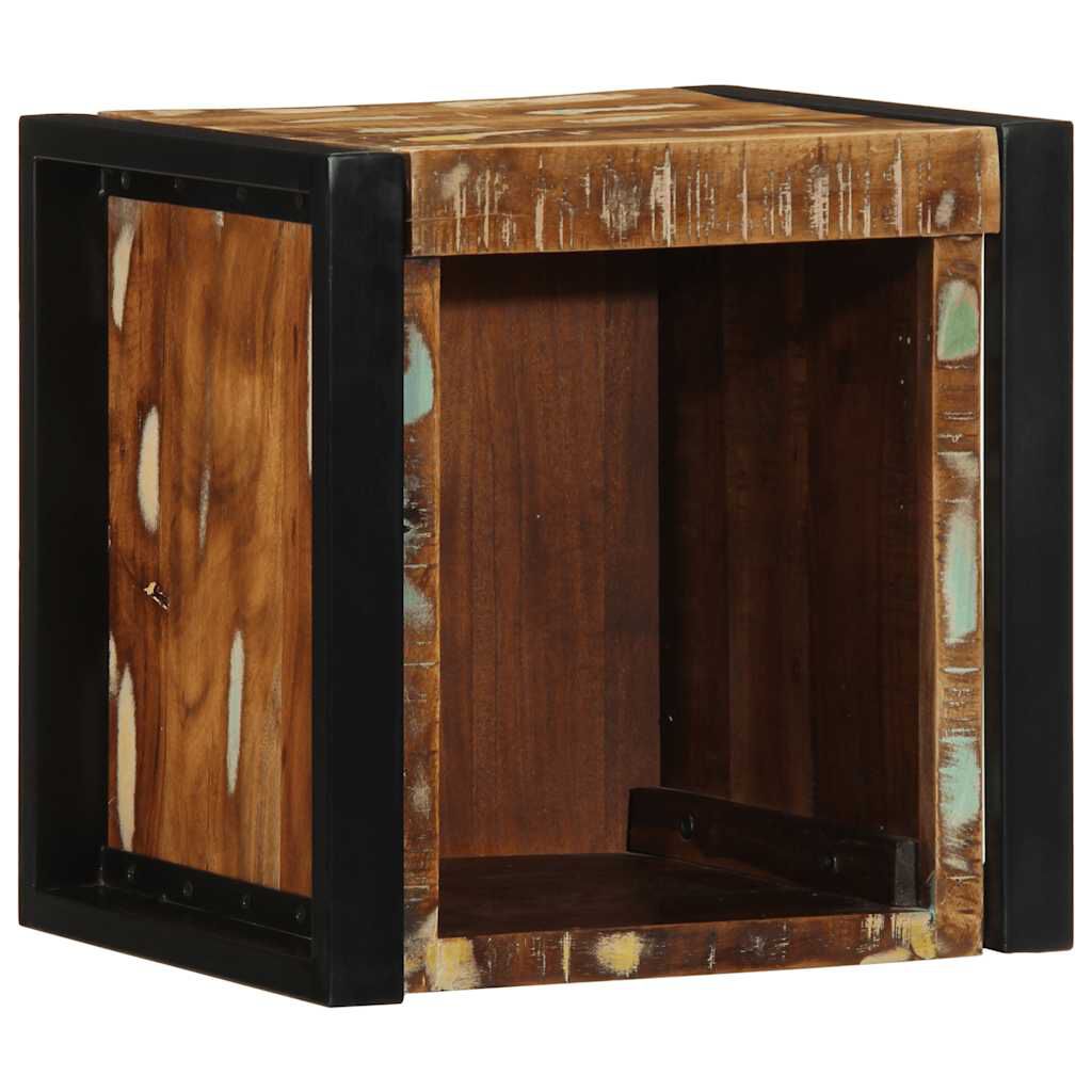 vidaXL Κομοδίνα 2 τεμάχια Πολύχρωμο 40x35x40cm Ξύλο μασίφ αναγεννημένο