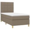 vidaXL &Kappa;&rho;&epsilon;&beta;ά&tau;&iota; Boxspring &mu;&epsilon; &Sigma;&tau;&rho;ώ&mu;&alpha; Taupe 90x190 &epsilon;&kappa;.&Upsilon;&phi;&alpha;&sigma;&mu;ά&tau;&iota;&nu;&omicron;