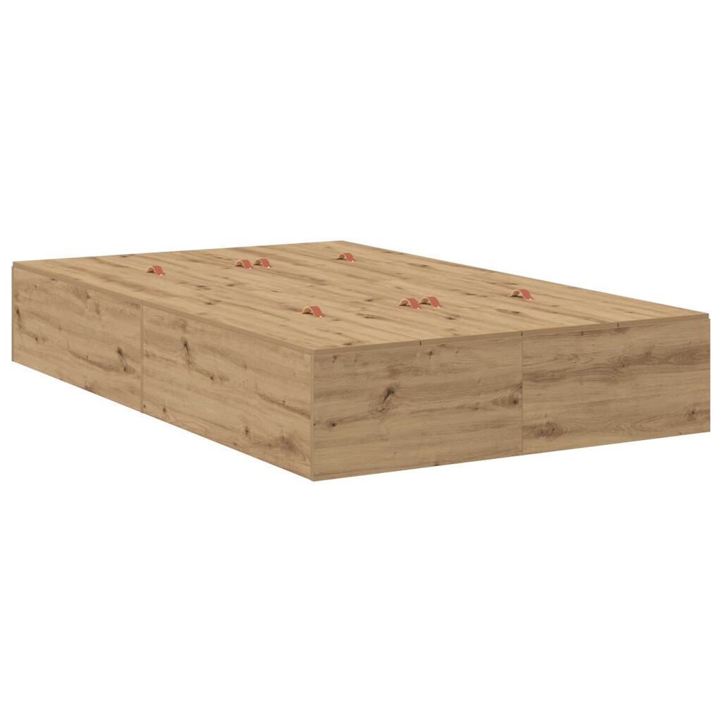 μονάδα αποθήκευσης κρεβάτι vidaXL Artisan Oak 120x190 εκ.