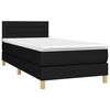 vidaXL &Kappa;&rho;&epsilon;&beta;ά&tau;&iota; Boxspring &mu;&epsilon; &Sigma;&tau;&rho;ώ&mu;&alpha; &Mu;&alpha;ύ&rho;&omicron; 90x200 &epsilon;&kappa;. &Upsilon;&phi;&alpha;&sigma;&mu;ά&tau;&iota;&nu;&omicron;