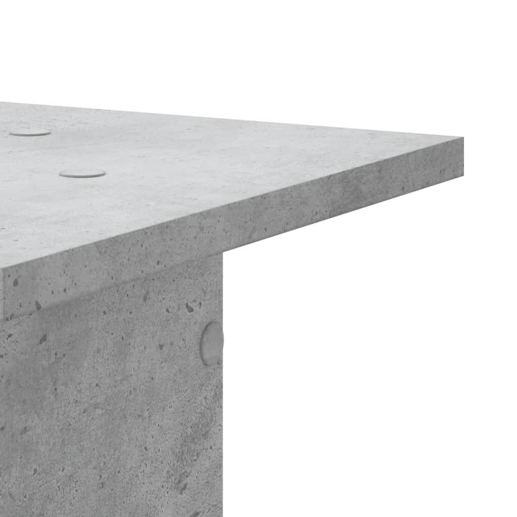 vidaXL Βάσεις Φυτών 2 τεμ. Γκρι Σκυρ. 30x30x40 εκ. Επεξεργασμένο Ξύλο