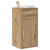 vidaXL Πλαϊνό γραφείο με συρτάρι artisan δρυς 38 x 34,5 x 75 εκ