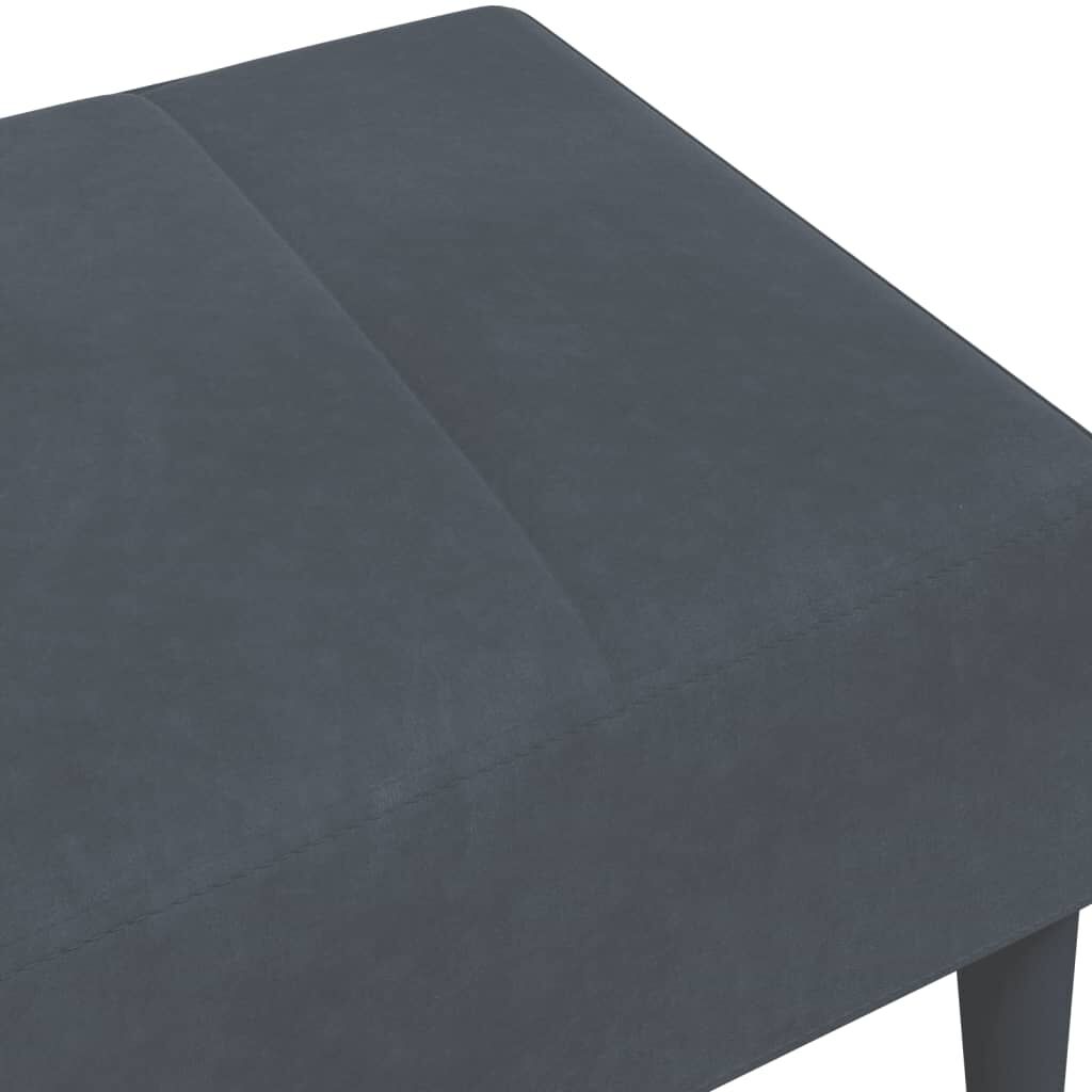 vidaXL Υποπόδιο Σκούρο Γκρι 77x55x31 εκ. Βελούδινο