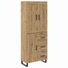 vidaXL Highboard 2 pcs Artisan Oak 69,5 x 34 x 180 &epsilon;&kappa;.